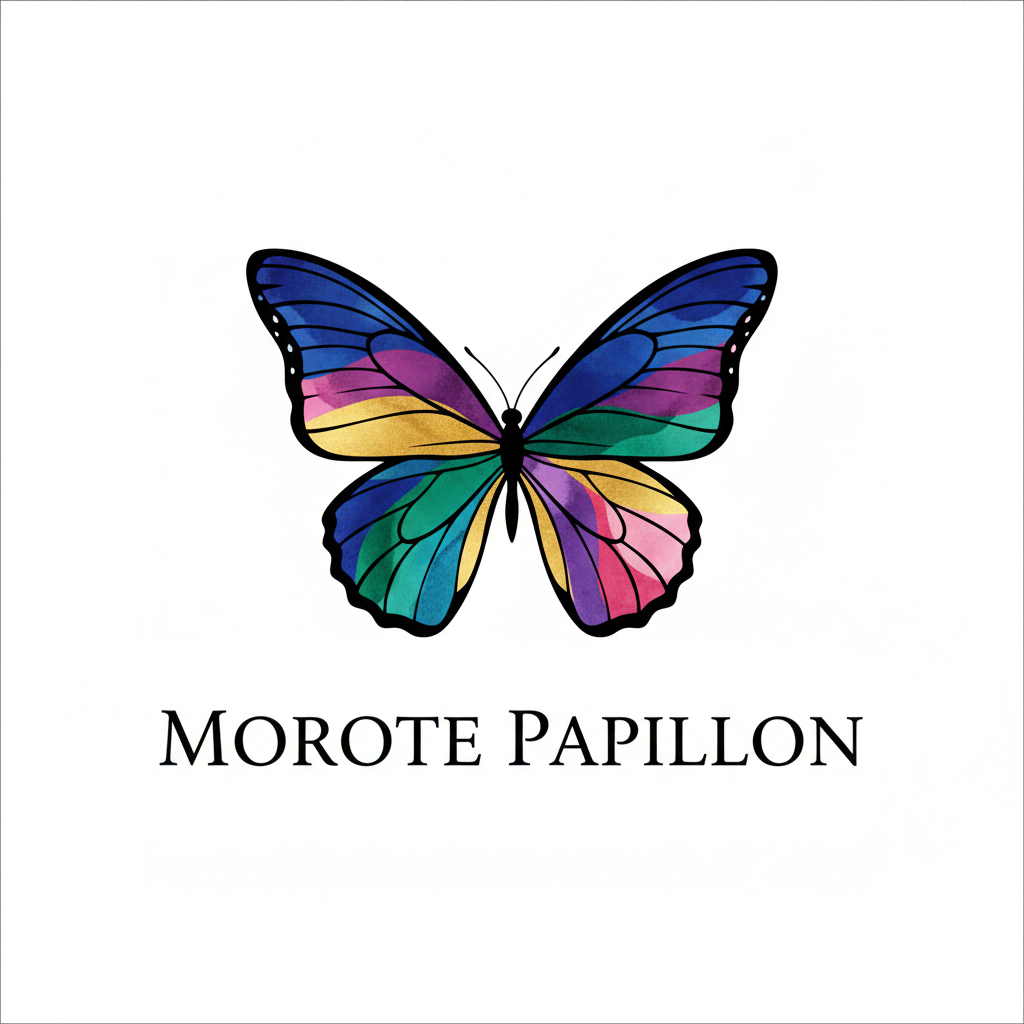 Logo MOROTE PAPILLON multicolore
